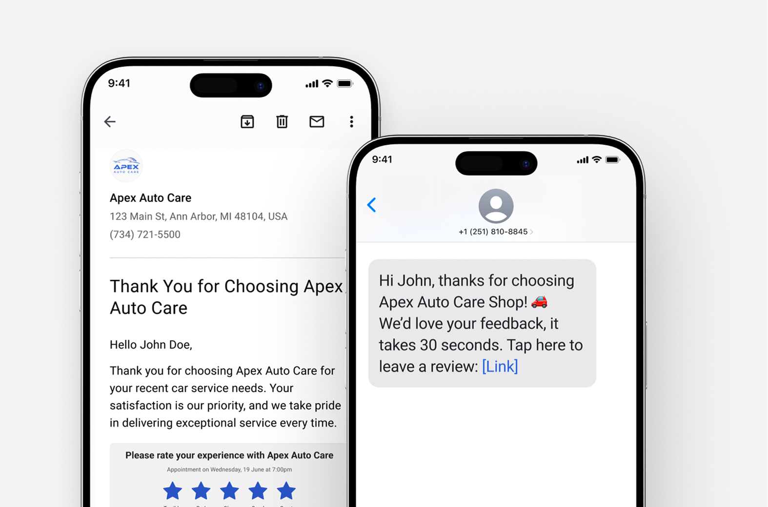 Apex Sends the Review Request