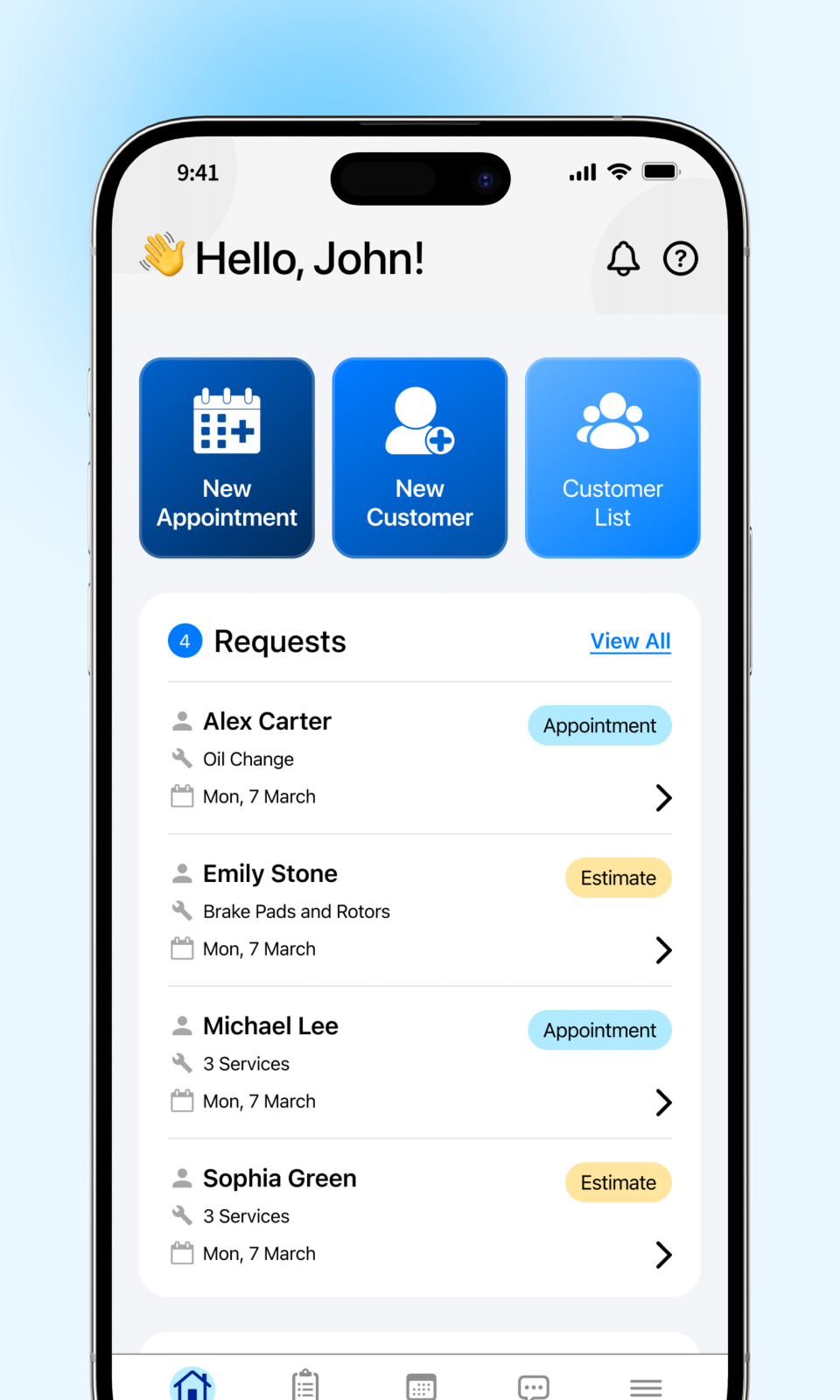 Apex Mechanic app for shop owners